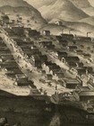 1861 Virginia City Nevada Vintage Old Panoramic City Map - 24x32