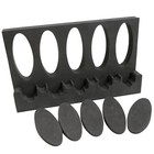 Foam Gun Rack Kit 5 Gun Storage With Magnetic Strip holder Rifle Wall Mount Safe