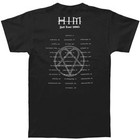 Men s Him Authentic Fall 2005 Usa Tour T-shirt Xx-large Black
