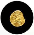 Byzantine  Constans Ii  Ad 641-668  Gold Tremissis  Cross  Ngc Ch Xf