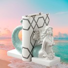 Retro Mermaid Bookends Under The Sea Nautical Beach Decor Gift Office Figurines