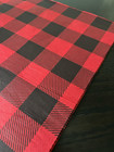Red   Black Buffalo Plaid Design Tissue Paper Sheet Choose Size   Package Amount