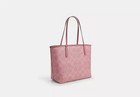 Coach City Tote Bag Signature Canvas Powder Pink Cal49 Outlet New