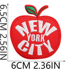 Ny New York - The Big Apple - Statue Of Liberty - Embroidered Iron-on sew Patch