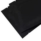 Flat Glossy Black Foil Open Top Mylar Bags Sample Pouches Variety Quantity Sizes