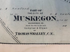 1877 Part Of City Of Muskegon Plat Map  County Atlas Michigan  F  W  Beers