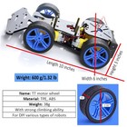 Arduino Robot Car Kit - 4wd Smart Robot Car Chassis With Motors  Wheels And B   