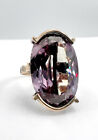 Antique 14k Yellow Gold 21 88ct Syndetic Color Change Alexandrite Cocktail Ring