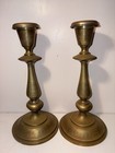 Antique Norblin Warsaw Brass Candlesticks Pair Polish Neoclassical C 1900