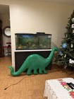 Large Sinclair Dino Light-up Green Dinosaur Sign 5 Foot Wide 3 Foot Tall