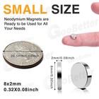 25pcs 8 2mm Super Strong Round Disc Magnets Rare-earth Neodymium Magnet N35 Set