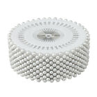 480pcs White Decorative 3mm Round Manmade Pearl Straight Head Pins