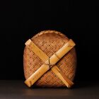 Japanese Signed  Ikebana Bamboo Basket   20th C  Zh66