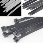 8 8mm Width Nylon Plastic Cable Ties Zip Tie Wraps Strong All Sizes White black