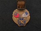 Brac Brotherhood Railway Carmen Of  America 1935 Leather Fob Enamel Bastian Bros