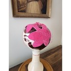 Vintage Pink Velvet Petal Fascinator Hat With Birdcage Veil Bow Mcm Tea Party