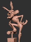 Looney Tunes Wile E Coyote    3d Printed Figure   Hand-painted Or Unpainted