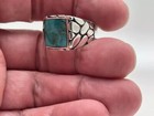 Natural Turquoise Ring 925 Sterling Silver Ring Mens Signet Ring Gift For Him