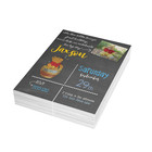 Printed Baby Shower Invitation  Personalized Invitations  Pooh Shower Qty 30