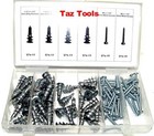 100 Pcs Metal Drywall Anchor  Assortment Self Drilling Anchors With Screw Kit