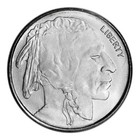 50-pc  Silver 1 10 Oz  Round - Buffalo Design -  lot  Roll  Tube Of 50 