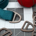 Country Brook Design   1 Inch Antique Copper Double Bar D-rings  10 Pack