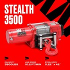 Stealth 3 500lb 12v Electric Winch - Steel Rope For Car Trailer Atv Utv