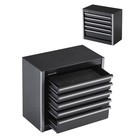 Portable Metal Tool Box 8 6 Inch 5 Drawer Steel Tool Chest Compact Organizer