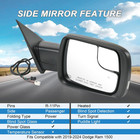 Right Passenger Side Door Mirror Compatible With 2019-2025 Ram 1500 With Power F