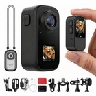 Mini Action Camera 1080p Fhd Wifi Waterproof Dual Screen Sports Cam Outdoor