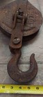 Vintage Crosby 6  Snatch Block Pulley 1 5 Ton Wire Rope Cable Block Tackle Hook 
