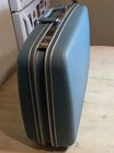 Vtg Samsonite Silhouette Hard Shell Suitcase Luggage Blue Retro Travel