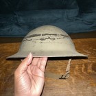 Wwii British Army Mk1 Steel Brodie Helmet W liner   Chinstrap