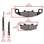 Front   Rear Brake Pads For Kawasaki Ex250 Ninja 250r 1987-2007