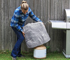 Landscape Fake Rock Boulder Stone Sprinkler Irrigation Cover Valve Box Garden L
