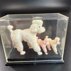 Vintage Spaghetti Poodles Mom   Two Pups Pink White Plastic Casing 2 75    X 3 5   
