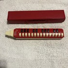 Vintage Red Hohner Alto Melodica With Case