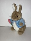 Vintage Eden Beatrix Potter Peter Rabbit Plush 11  Stuffed Blue Jacket Easter 