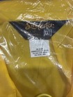 Swingster Vintage Dekalb Racer Windbreaker Yellow With Green Stripes Size Xxl