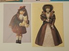 Vintage Lot Die-cut Doll-shaped Greeting Cards W Envelopes Hallmark Merrimack
