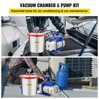 Vevor 3 Gallon Vacuum Chamber Kit With 3 6 Cfm Vacuum Pump 12l Degassing Chamber
