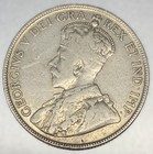 1918 Canada 50 Cents  925 Silver Half Dollar Vf Coin King George V - 4650