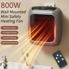 Portable Electric Space Heater 850w Safe And Quiet Ceramic W Remote Thermostat