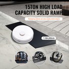 Uimoso 15t Cuttable Solid Ramp 35 4 x7 9 x1 6  Rubber Threshold Wheelchair Ramp