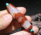 Power Tibetan Old Agate Crystallize Chung Big Fortune Dzi Bead 5a Pendant Amulet