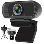 Hd 1080p Webcam With Microphone usb Web Camera For Computer Laptop Pc   Black