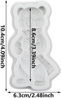 Polar Bear Polymer Clay Molds Cartoon Bear Silicone Mold For Epoxy Resin Casting