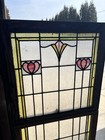   Antique Stained Glass Windows   Top And Bottom Set   Architectural Salvage