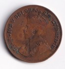 Canada 1922 1c One Small Cent Copper Coin King George V Vg
