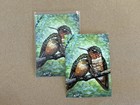 Limited Edition Hummingbird Atc Aceo Art Magnet   Hand Painted Mini Bird Art